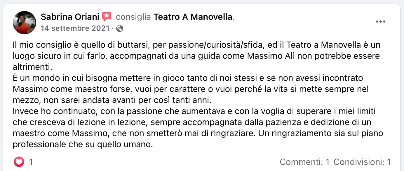 sabrina oriani teatroamanovella
